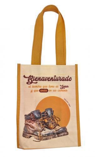 Bolsa Tote Bag Pequeño: Bienaventurado El Hombre, Salmo 128:1 - The Perfect Gift