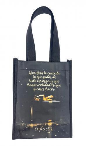 Bolsa Tote Bag Pequeño: Que Dios Te Conceda lo que pides, Salmo 20:4 - The Perfect Gift