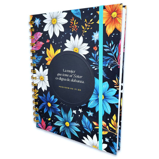Journal Espiral con Elástico: La mujer que teme al Señor - The Perfect Gift