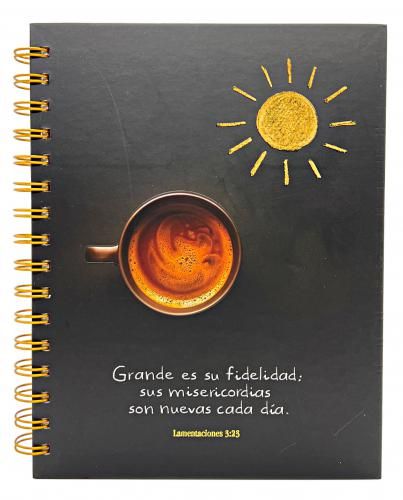 Journal Espiral con Elástico: Grande es su Fidelidad - The Perfect Gift