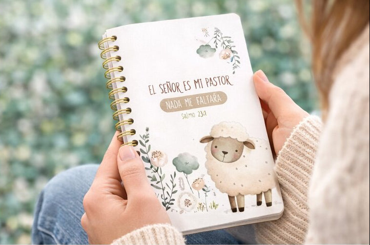 Pack libreta anillada con bolígrafo. El Señor es mi pastor - The Perfect Gift