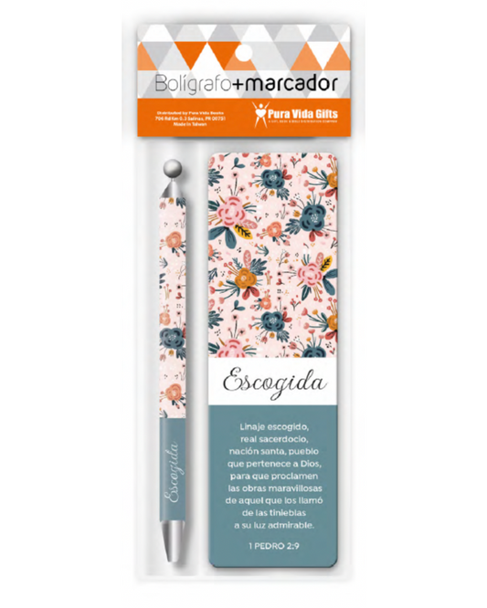 Marcador y Bolígrafo | Escogida - The Perfect Gift