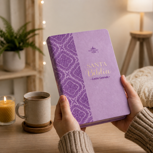 Biblia Obsequios y Premio Letra Grande Manual Lila Primor - The Perfect Gift