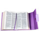 Biblia Cartera con Broche Magnético Compacta RV1960, imit piel Morado con asa de mano - The Perfect Gift