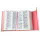 Biblia Cartera con Broche Magnético Compacta RV1960, imit piel Coral con asa de mano - The Perfect Gift