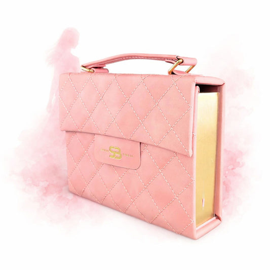 Biblia Cartera con Broche Magnético Compacta RV1960, imit piel Coral con asa de mano - The Perfect Gift