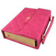 Biblia Cartera con Broche Magnético Compacta RV1960, imit piel Fúcsia con asa de mano - The Perfect Gift
