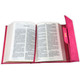 Biblia Cartera con Broche Magnético Compacta RV1960, imit piel Fúcsia con asa de mano - The Perfect Gift