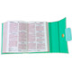 Biblia Cartera con Broche Magnético Compacta RV1960, imit piel Verde Turquesa con asa de mano - The Perfect Gift