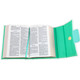Biblia Cartera con Broche Magnético Compacta RV1960, imit piel Verde Turquesa con asa de mano - The Perfect Gift
