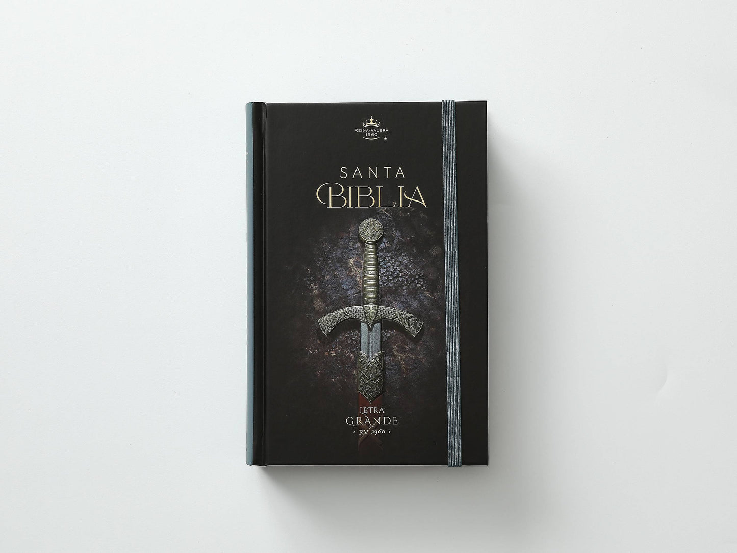 Biblia RVR60 Tamaño Manual Letra Grande Tapa dura con elástico: Espada - The Perfect Gift