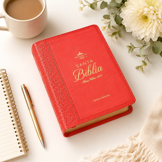 Biblia RVR60 Tamaño Compacto Letra Grande Neoclassic / Coral