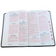 Biblia Letra Grande 12 puntos RV1960, imit piel negro León/Cruces con índice - The Perfect Gift