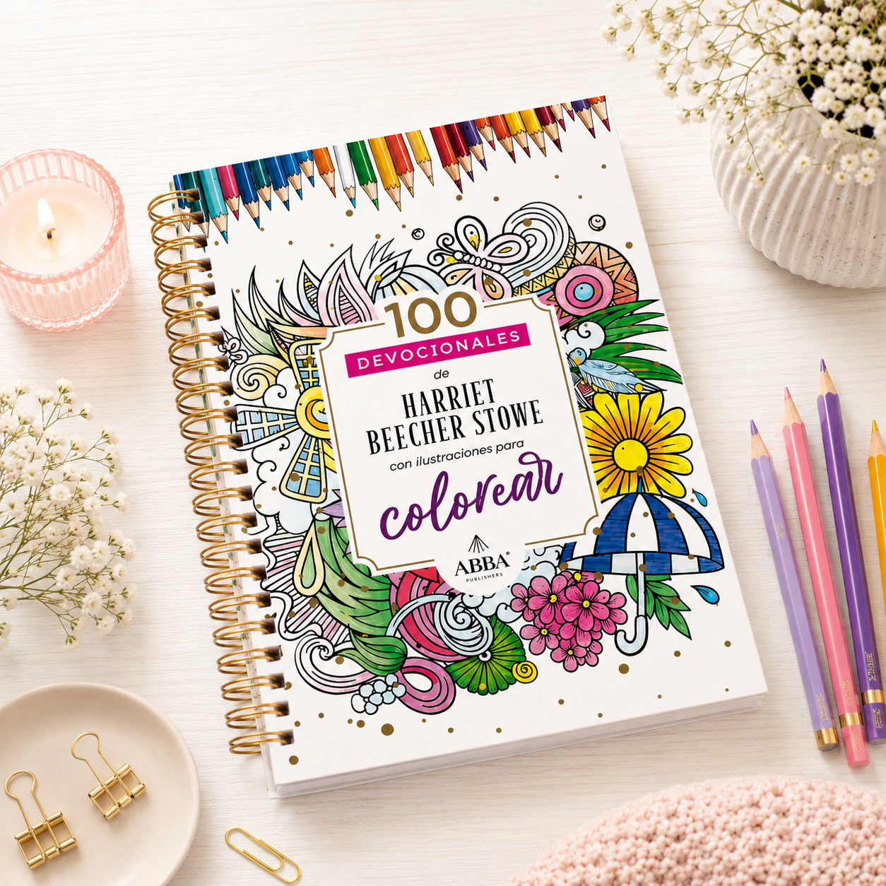 100 devocionales para colorear: Harriett Beecher Stowe - The Perfect Gift