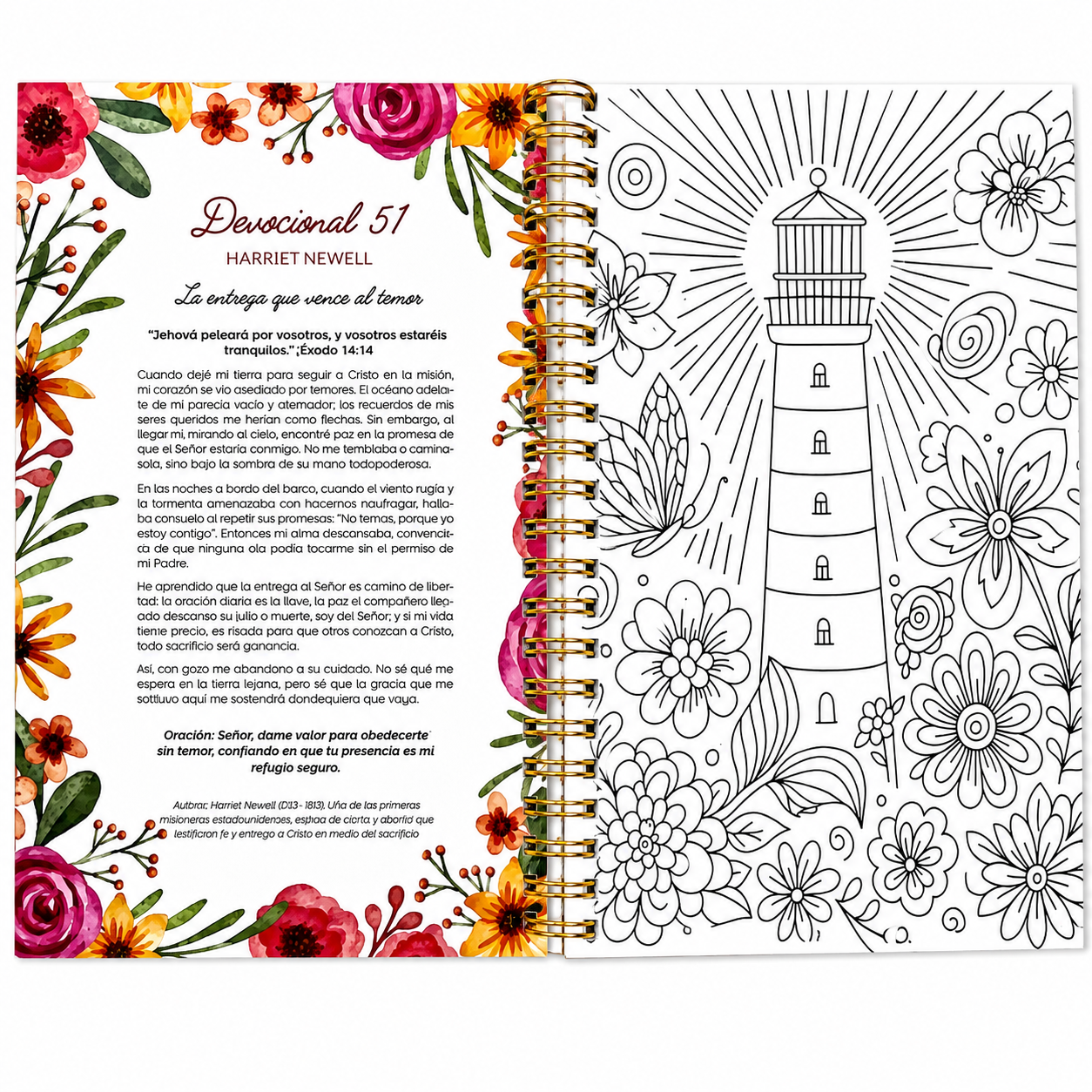 100 devocionales para colorear: De Mujer a mujer