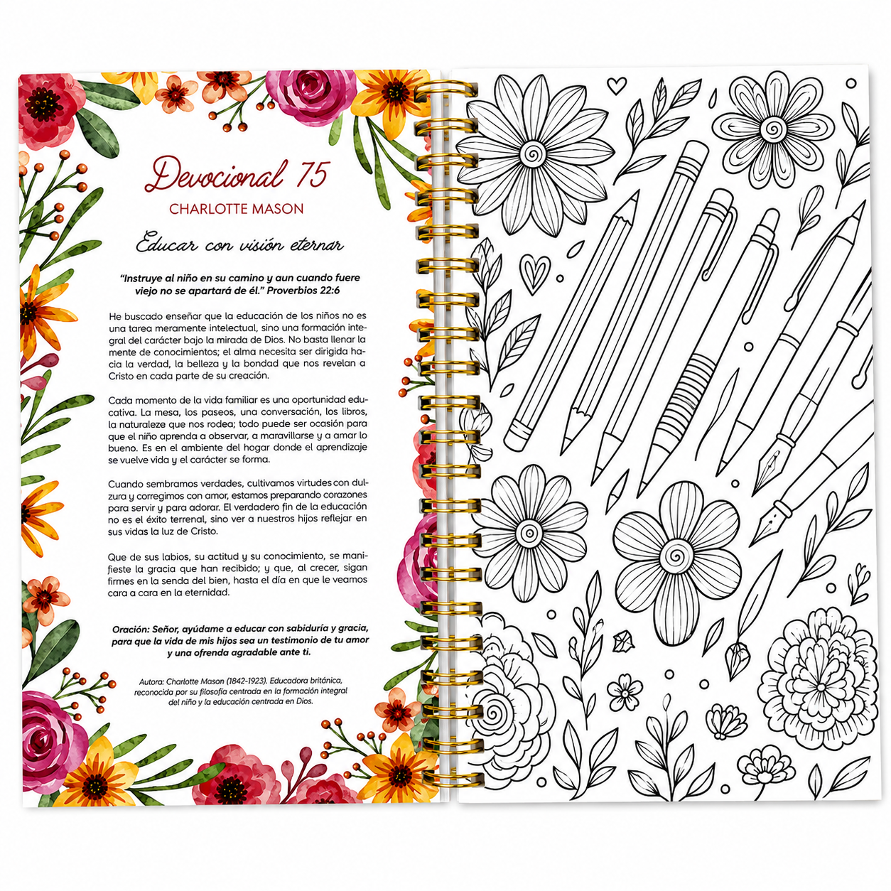 100 devocionales para colorear: De Mujer a mujer