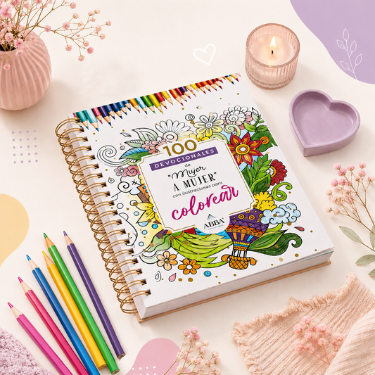 100 devocionales para colorear: De Mujer a mujer