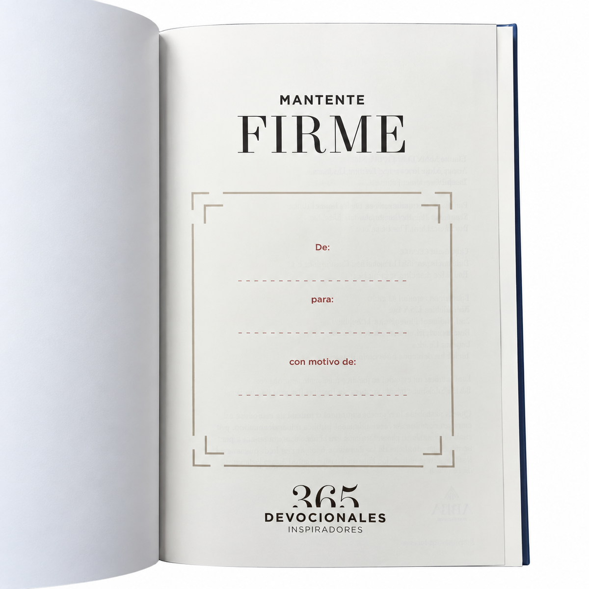 Mantente firme. 365 devocionales para hombres