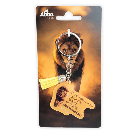 Llavero acrílico con Tassel. El León de la Tribu de Judá - The Perfect Gift