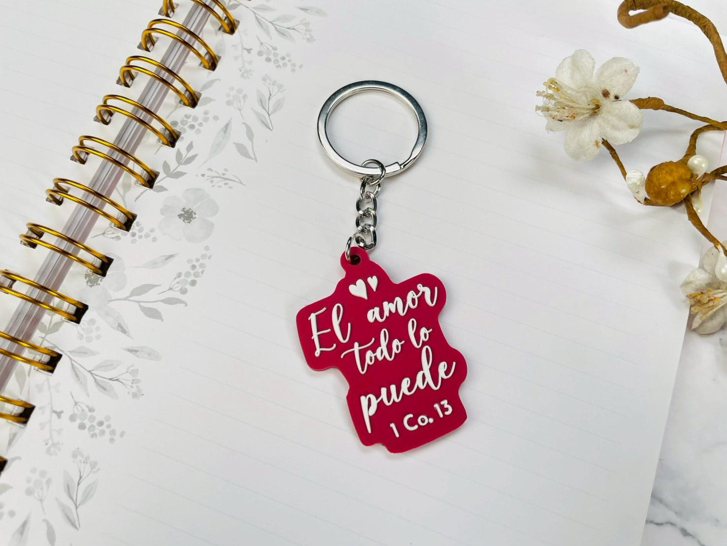 Llavero Caucho | El Amor todo lo Puede - The Perfect Gift
