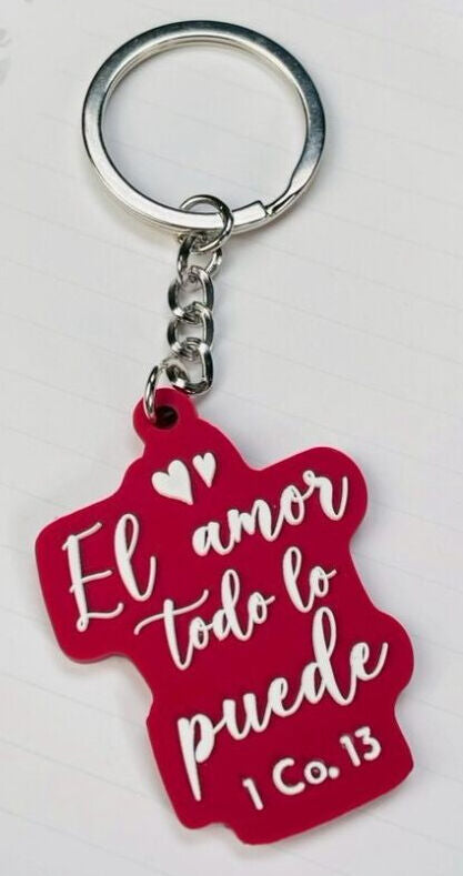 Llavero Caucho | El Amor todo lo Puede - The Perfect Gift