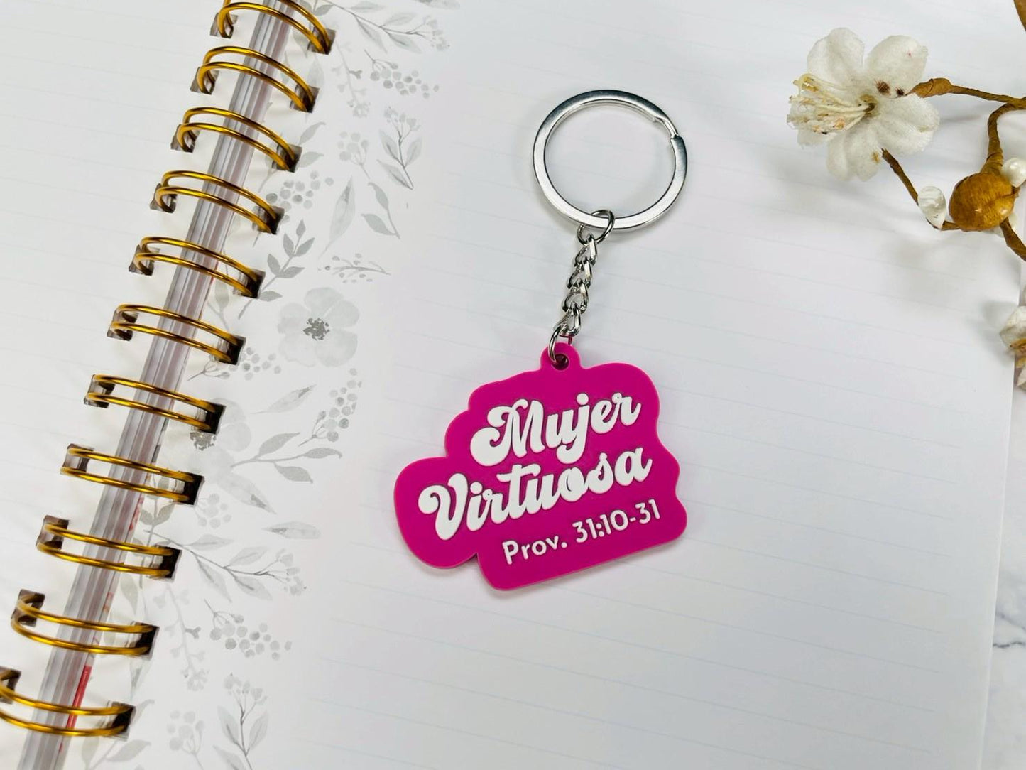 Llavero Caucho | Mujer Virtuosa - The Perfect Gift