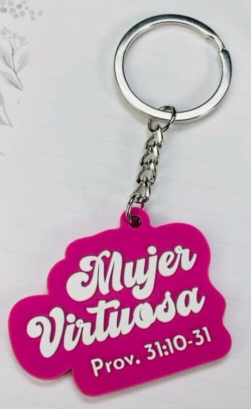 Llavero Caucho | Mujer Virtuosa - The Perfect Gift
