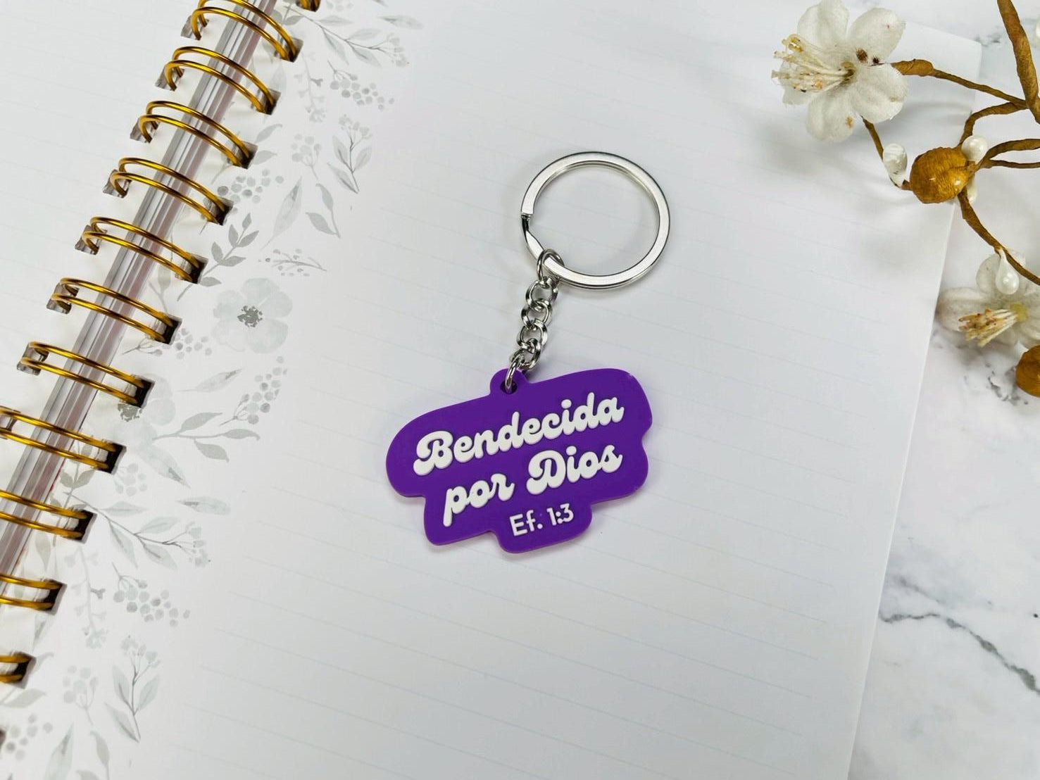 Llavero Caucho | Bendecida Por Dios - The Perfect Gift