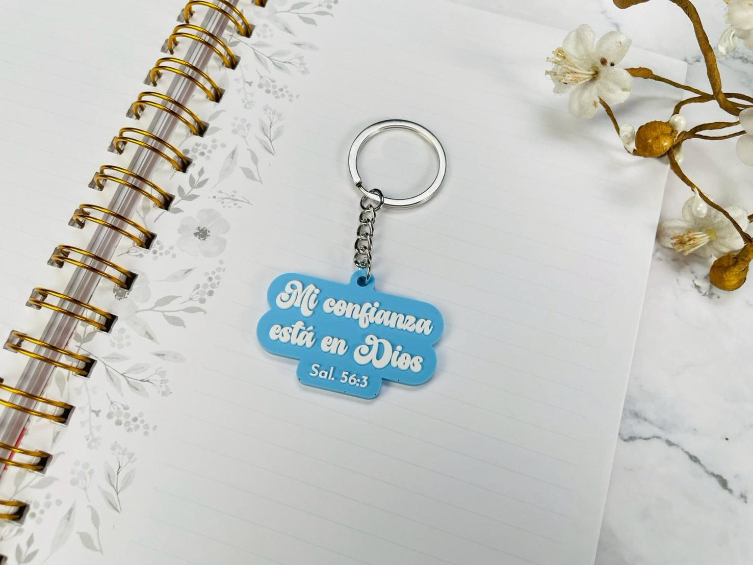 Llavero Caucho | Mi Confianza esta en Dios - The Perfect Gift