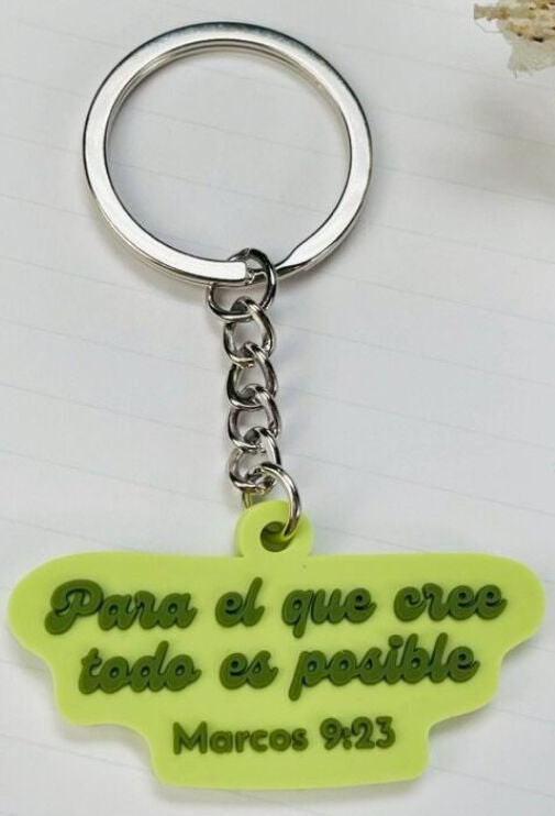 Llavero Caucho | Para el que Cree todo es Posible - The Perfect Gift