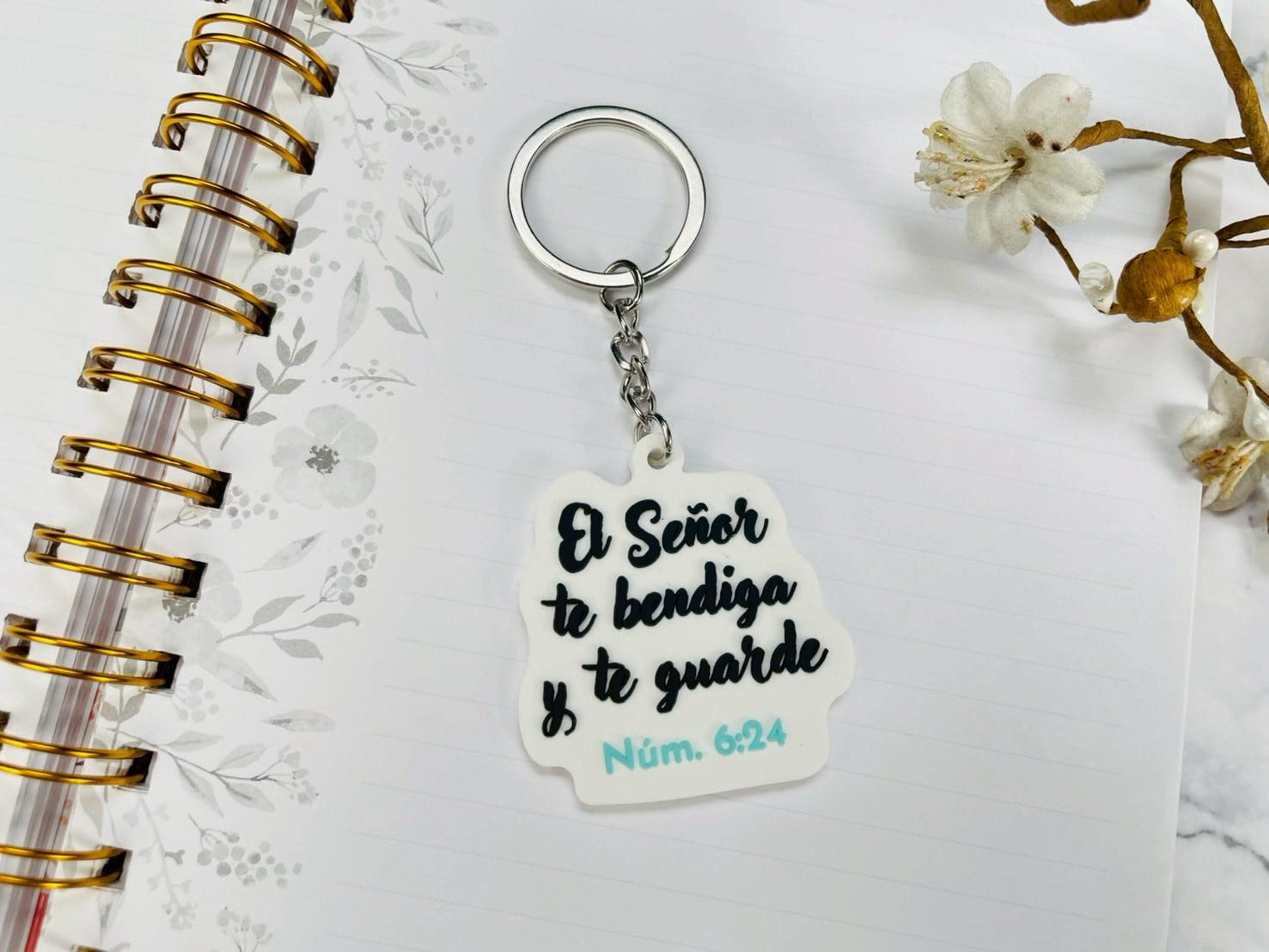 Llavero Caucho | El Señor te Bendiga y te Guarde - The Perfect Gift