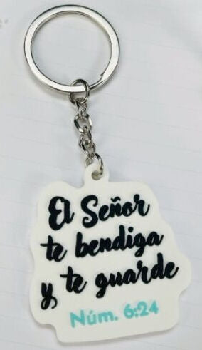 Llavero Caucho | El Señor te Bendiga y te Guarde - The Perfect Gift
