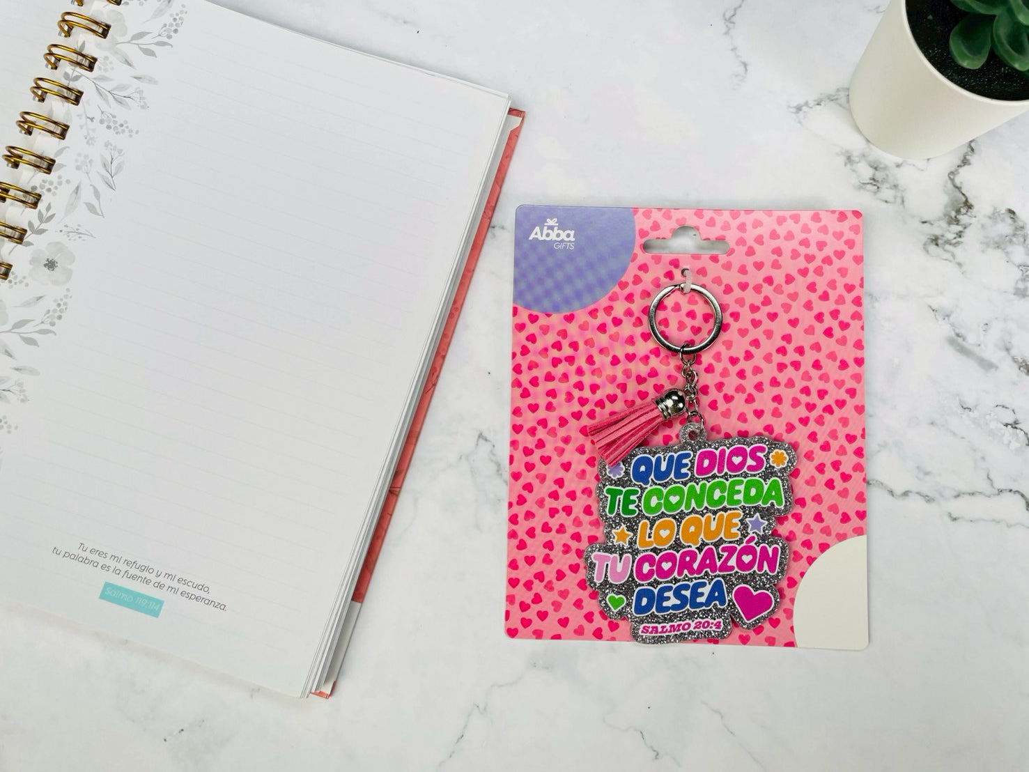 Llavero Caucho con Brillantina | Que Dios te conceda - The Perfect Gift