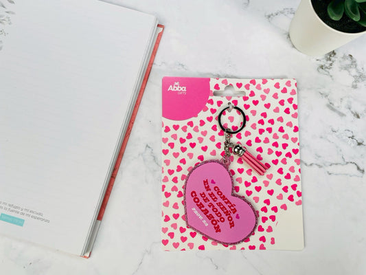 Llavero Caucho con Brillantina | Confia en el Señor - The Perfect Gift