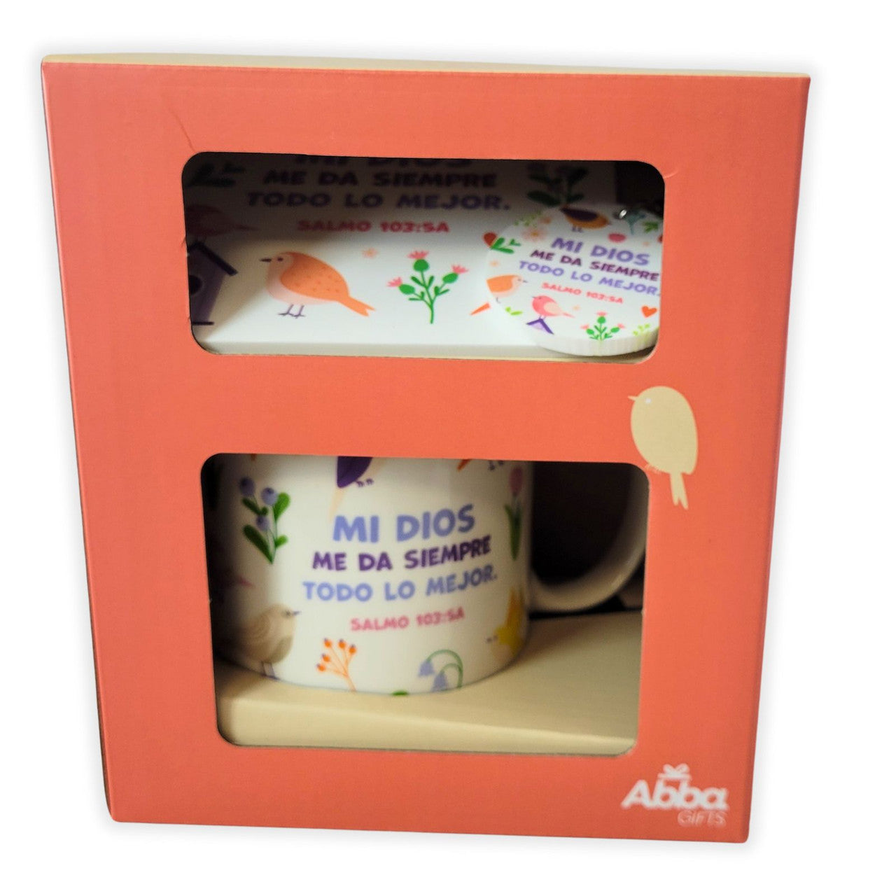 Pack Taza, Llavero, y Posavasos / Mi Dios - Salmos 103:5 - The Perfect Gift