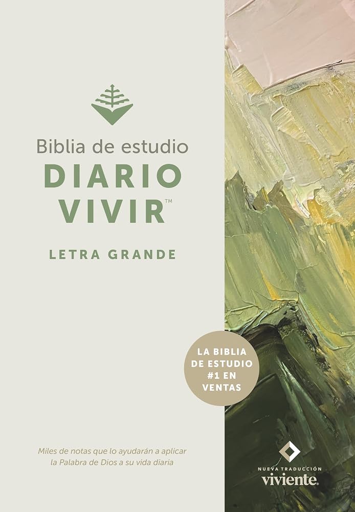 Biblia de estudio del diario vivir NTV, letra grande (Tapa dura, Letra Roja) (Spanish Edition) cover image