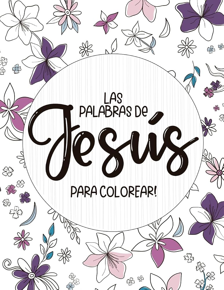 Las palabras de Jesús para colorear (Spanish Edition) cover image