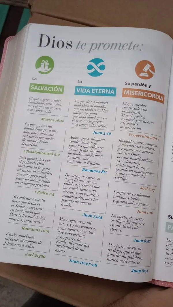 Biblia Rvr60 Turquesa floral letra Super  Gigante Letra 19 Puntos - The Perfect Gift