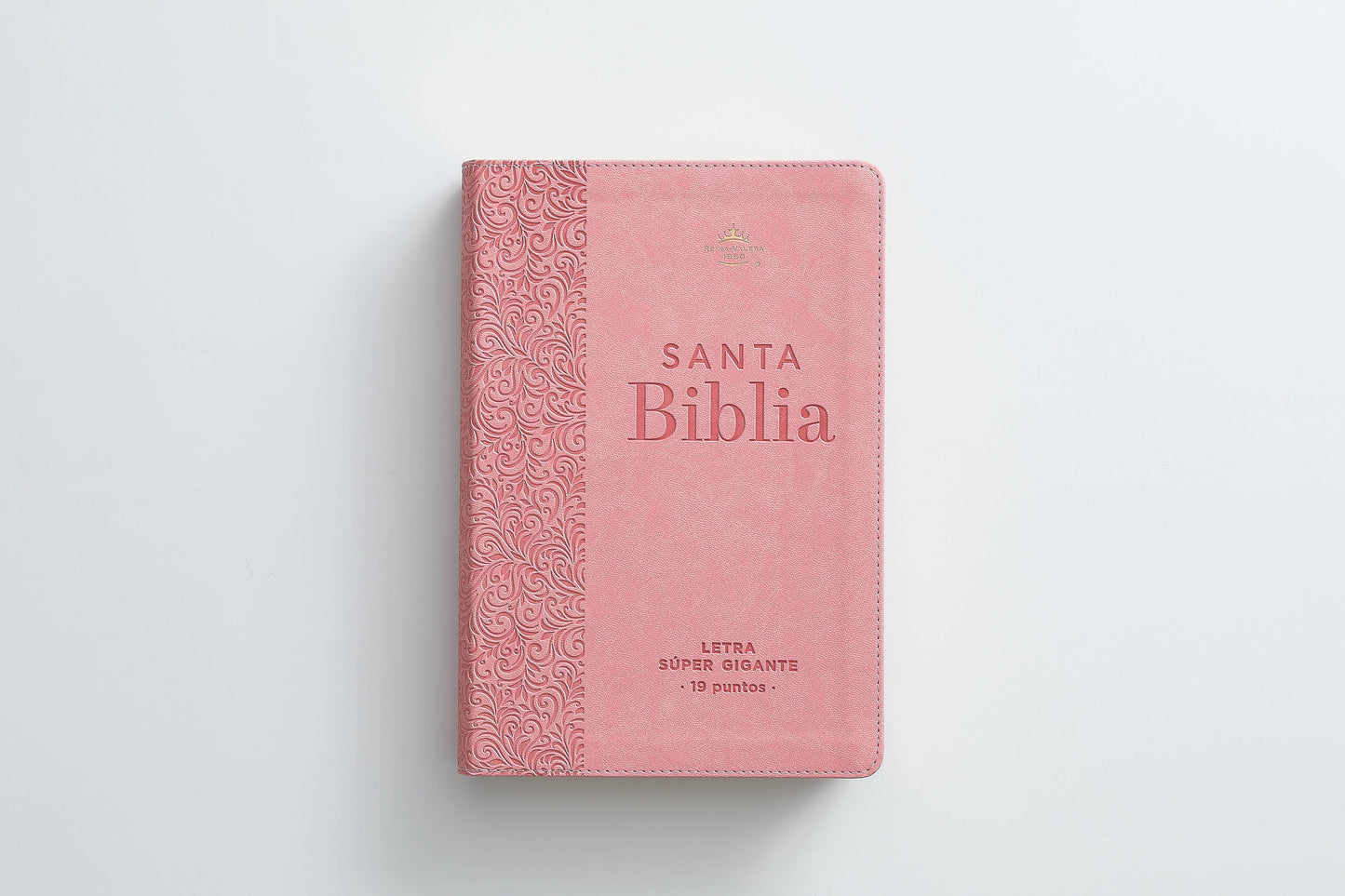 Biblia Rvr60 Rosa Floral letra Super  Gigante Letra 19 Puntos - The Perfect Gift