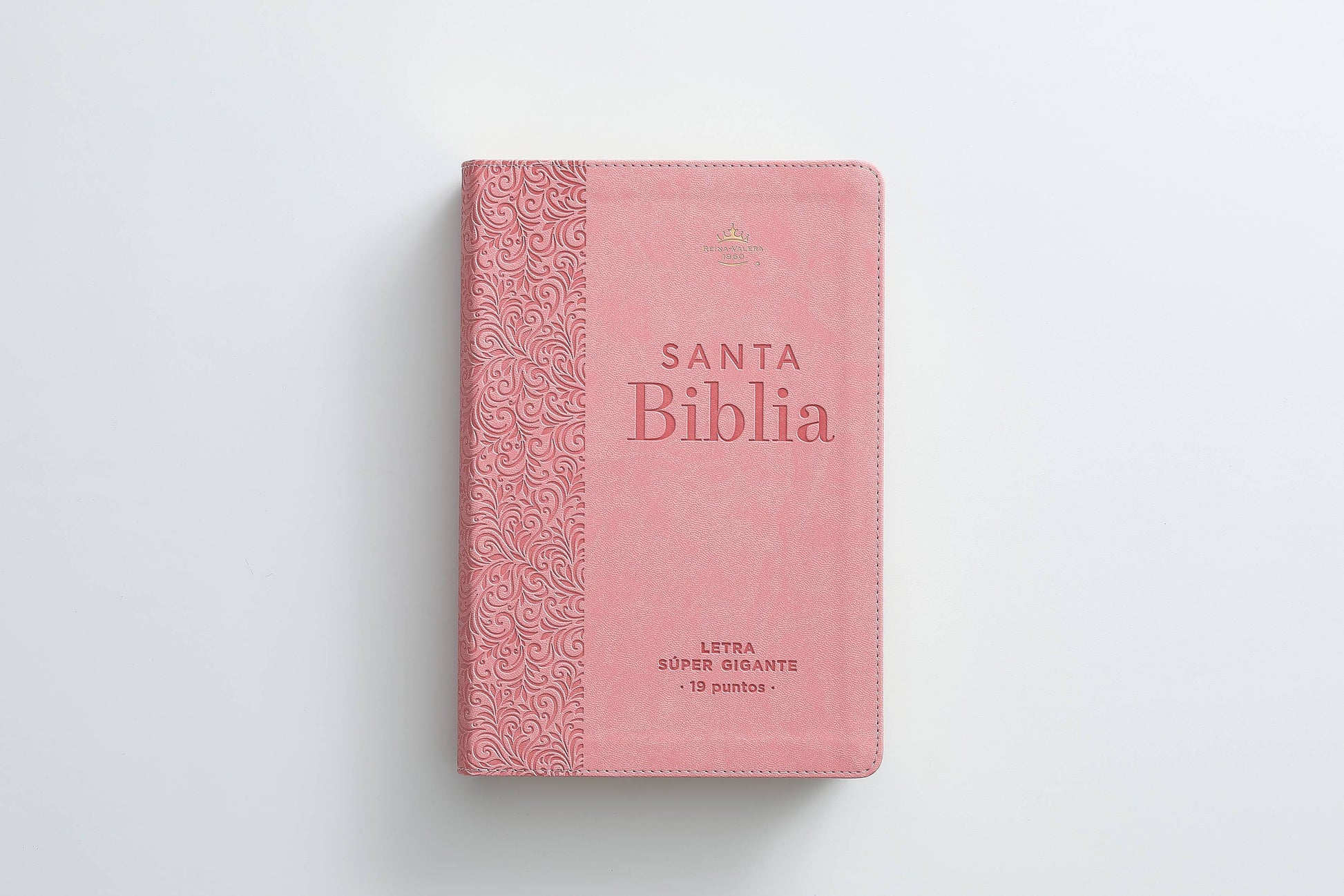 Biblia Rvr60 Rosa Floral letra Super  Gigante Letra 19 Puntos - The Perfect Gift