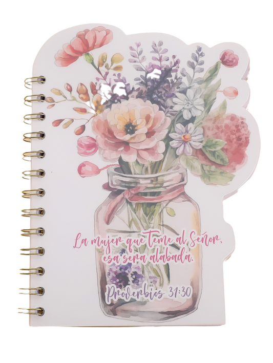 Libretas Anillada – Floral - Prov. 31:10 La mujer que teme... - The Perfect Gift