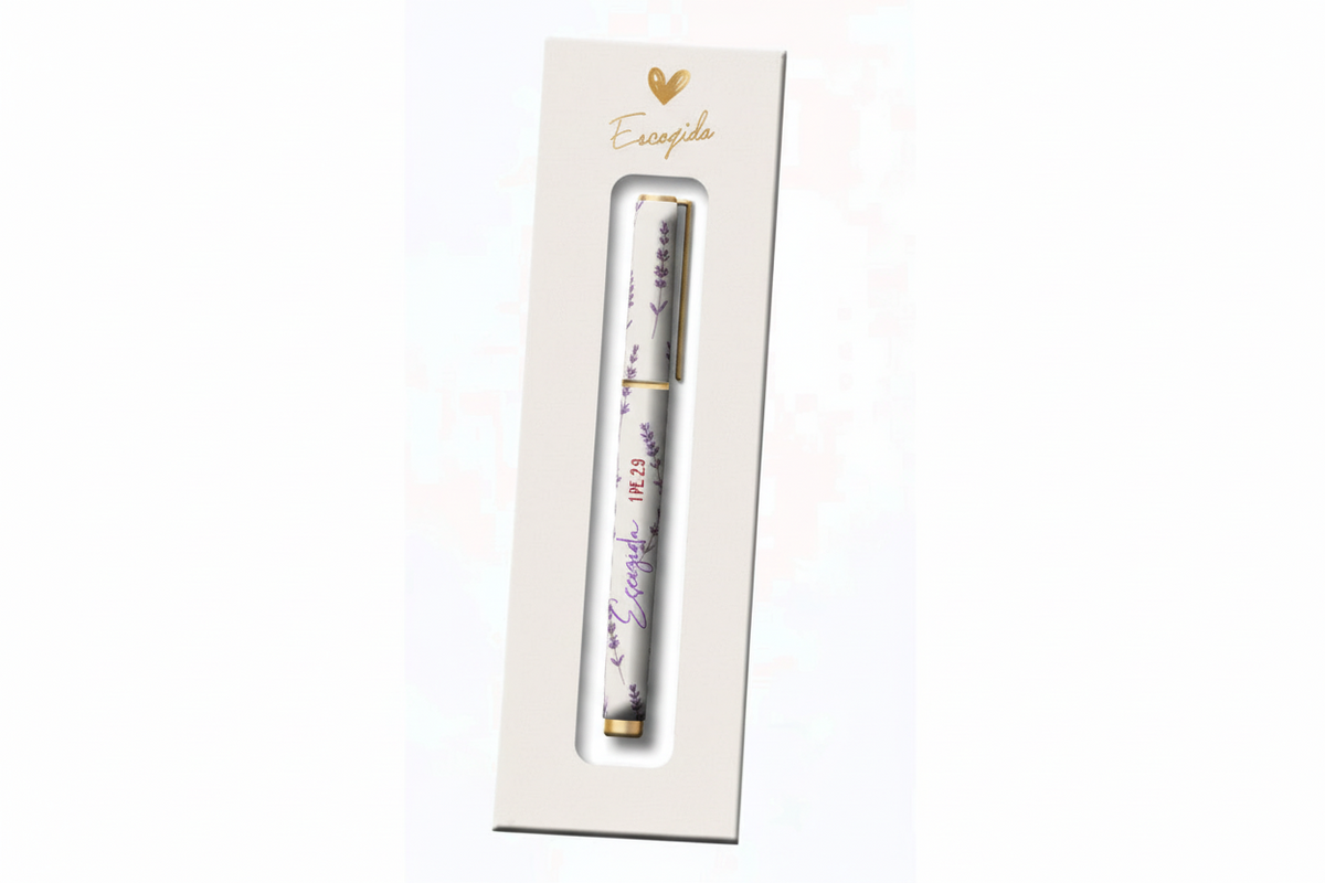 Boligrafo en caja - Escogida - The Perfect Gift