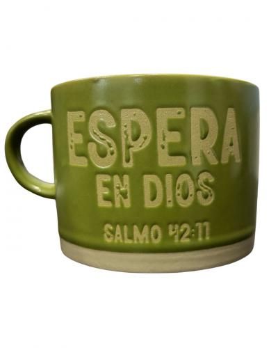 Taza 14 OZ Roca Firme. Espera en Dios - The Perfect Gift