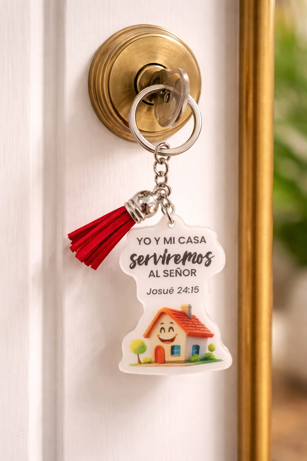 Llavero acrílico con Tassel. Yo y mi casa - The Perfect Gift