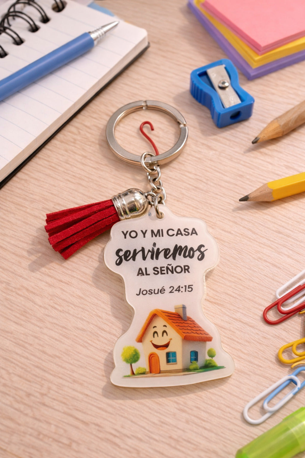 Llavero acrílico con Tassel. Yo y mi casa - The Perfect Gift
