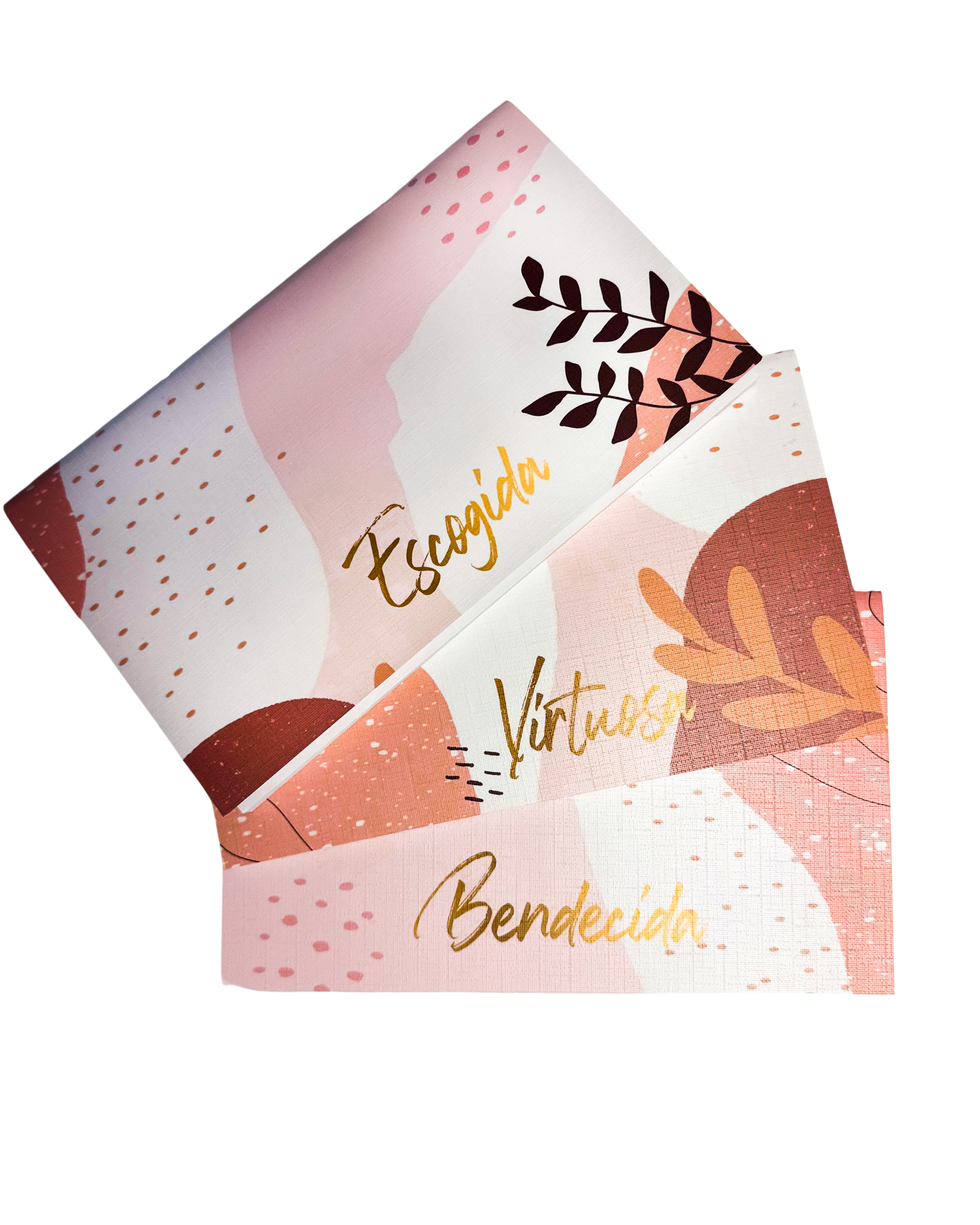 Libretas Escogida, Bendecida, Virtuosa (Paquete de 3) | Boho - The Perfect Gift