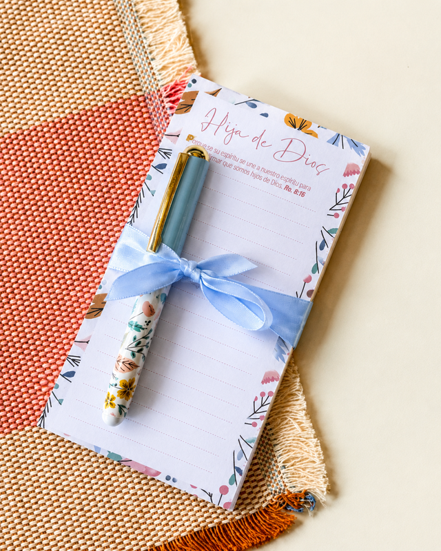 Notepad y Boligrafo- Hija de Dios - The Perfect Gift