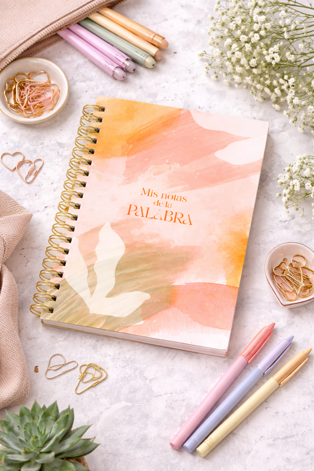 Libreta para Notas - Mis notas de la palabra - PEACH - The Perfect Gift