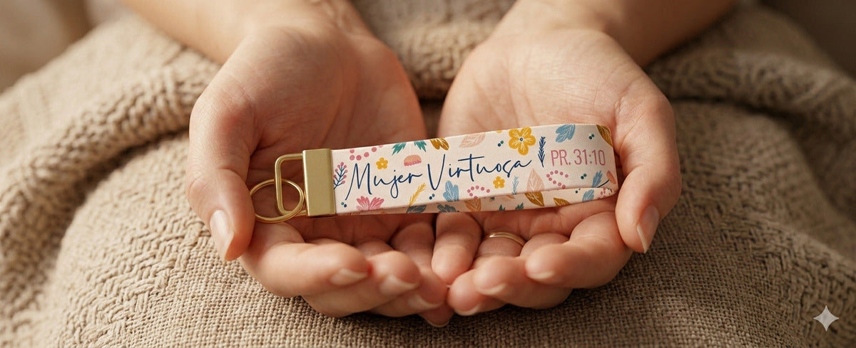 LLavero Pulsera - Mujer Virtuosa - The Perfect Gift