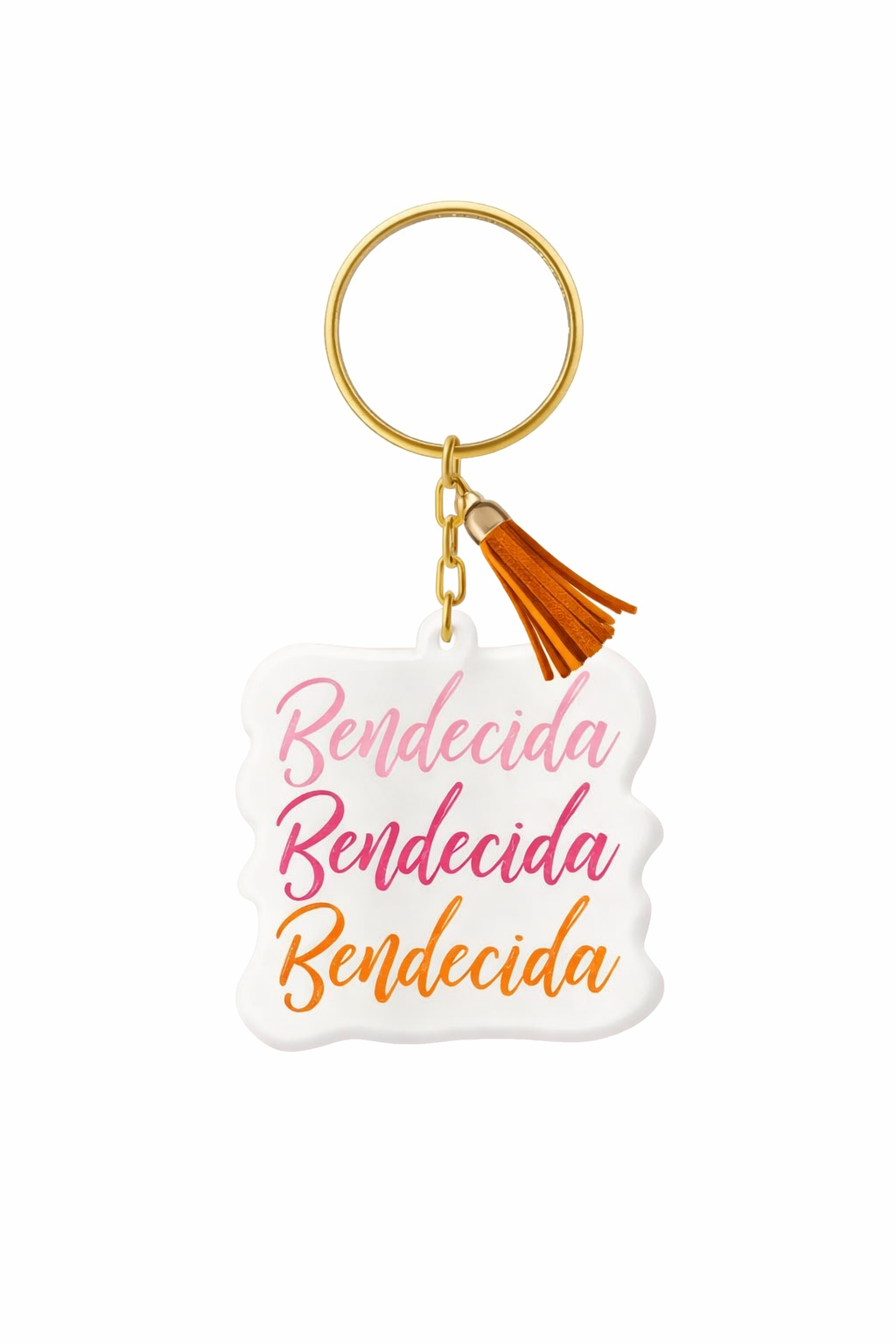 Llavero Acrilico con Tassel - Bendecida - The Perfect Gift